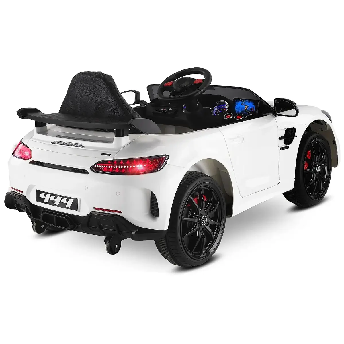 Babyhope 444 GTR Sport Akülü Araba Beyaz 12V
