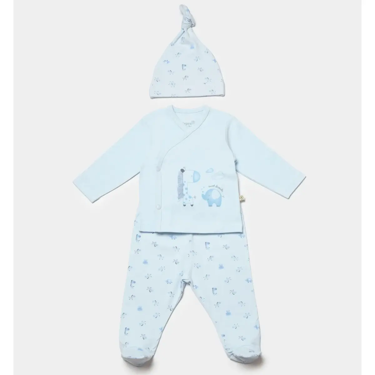 Bibaby Organik Külot 3lü Sweet Friends Mavi