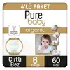 Pure Baby Organik Bebek Bezi 6 Beden Jumbo 60lı