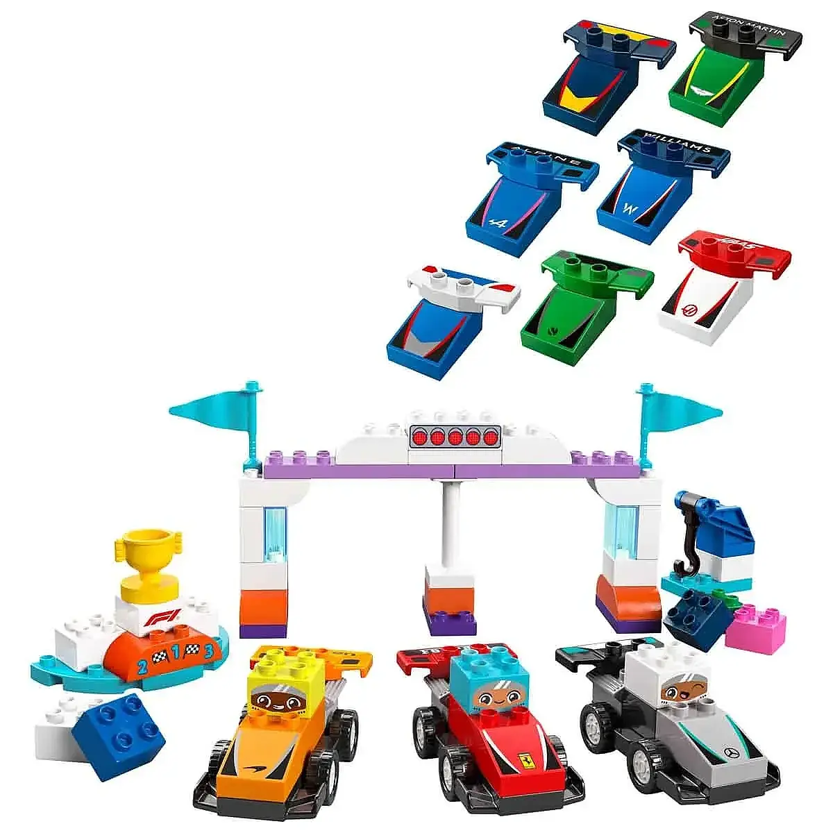 LEGO DUPLO F1® Takımı Yarış Arabaları ve Sürücüler 10445