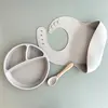 OiOi Blw Beslenme Seti Tabaklı 6+ Ay Powder Grey