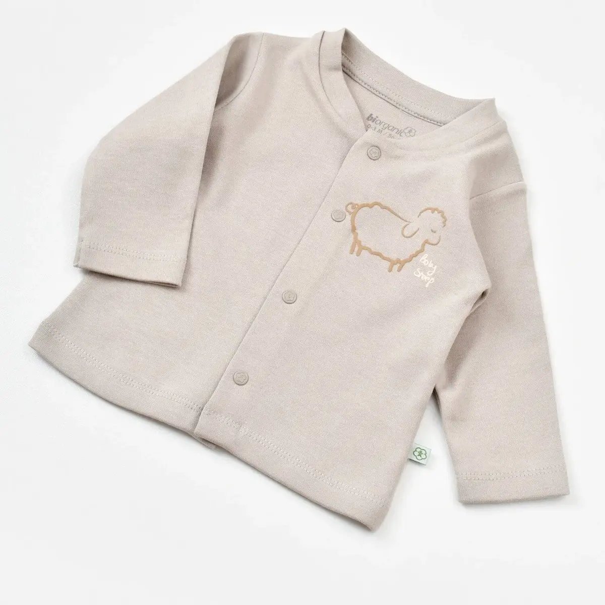 Bibaby Organik Zıbın Takımı Battaniyeli Tüllü Curly Sheep Bej