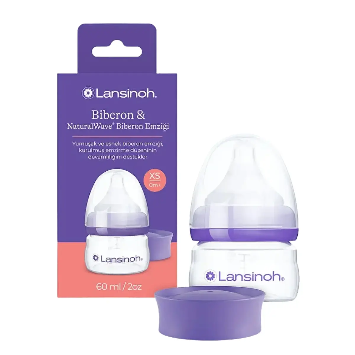 Lansinoh PP Biberon XS Ekstra Yavaş Akış 60 ml 0+ Ay