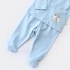 Bibaby Organik Pijama Takımı Hello New Penguins Mavi