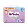 Canbebe Bebek Bezi 5 Beden 11-18 Kg  92li Ultra Fırsat Paket 
