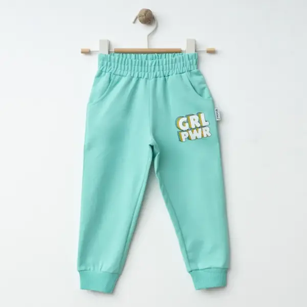 Winimo Eşofman Altı Pwr Girl Baskılı Açık Yeşil