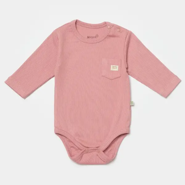 Bibaby Organik Body Uzun Kol Modal Nature Relax Coral