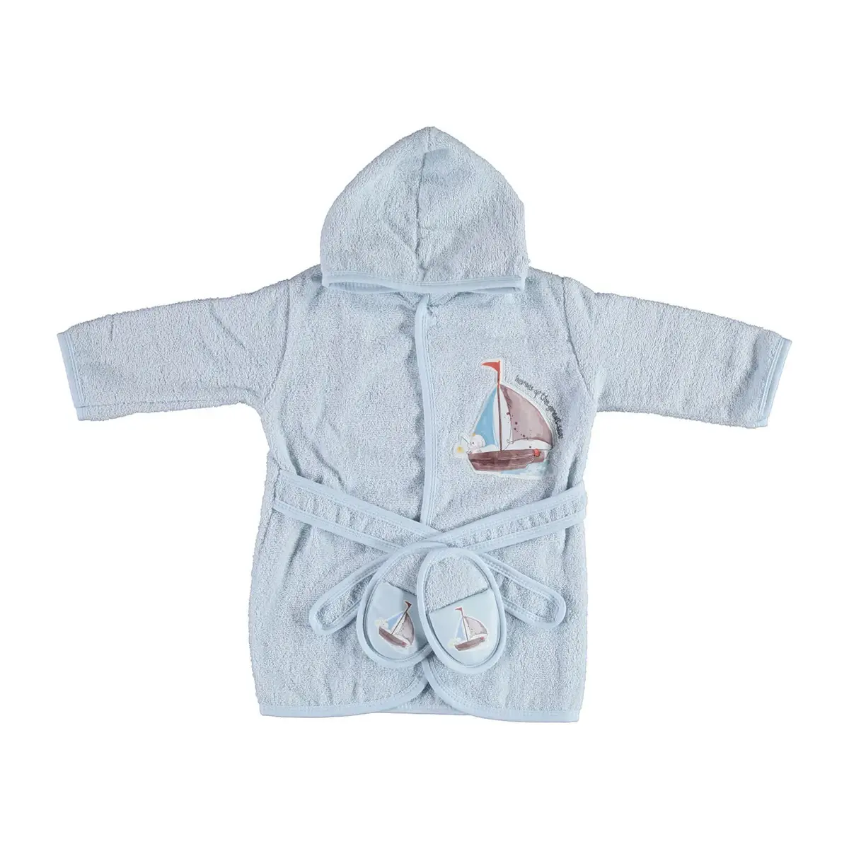 Bibaby Bornoz Takımı 2li Bimini Captain Mavi