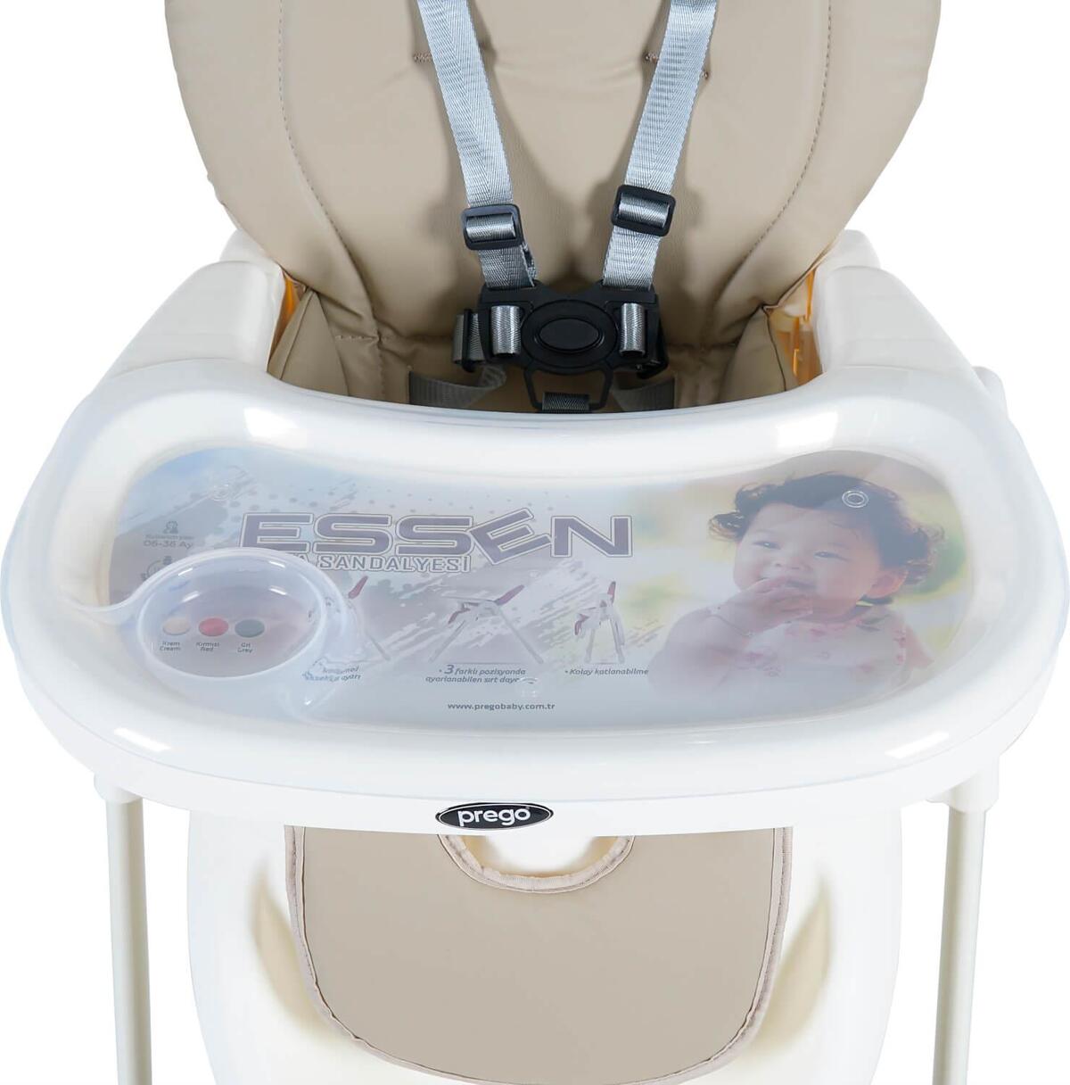Prego 0623 Essen Mama Sandalyesi Krem