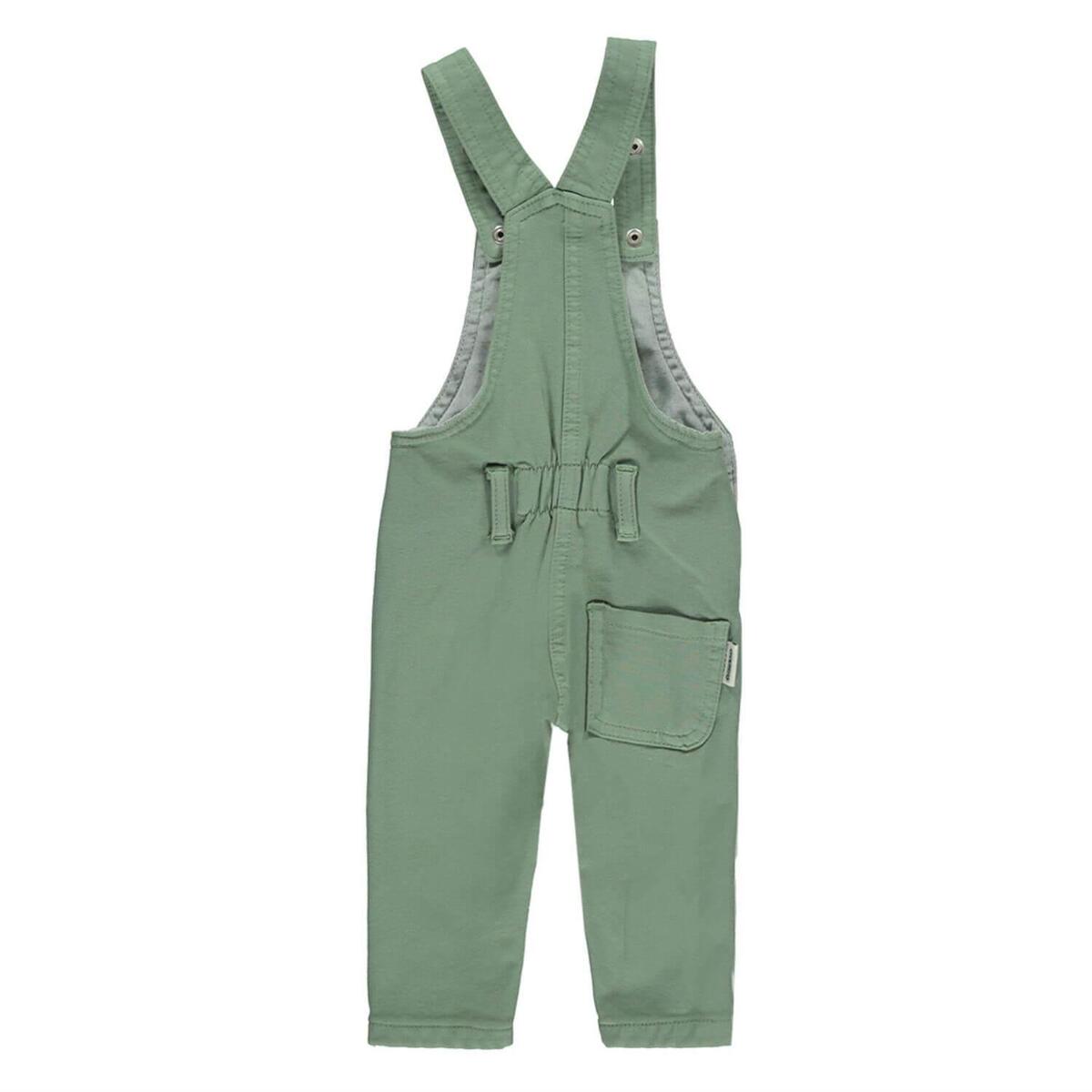 Overdo Salopet Renkli Tavşan Nakışlı Yeşil