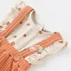 Bibaby Organik Elbise Summer Fruit Light Cream - Caramel