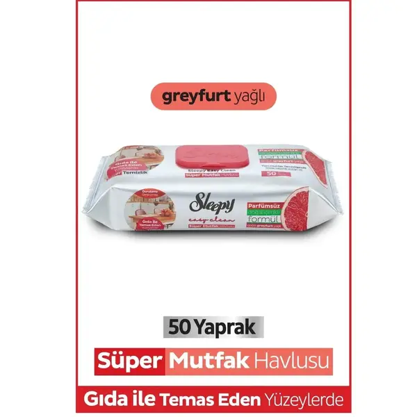Sleepy Mutfak Havlusu Greyfurt 50li