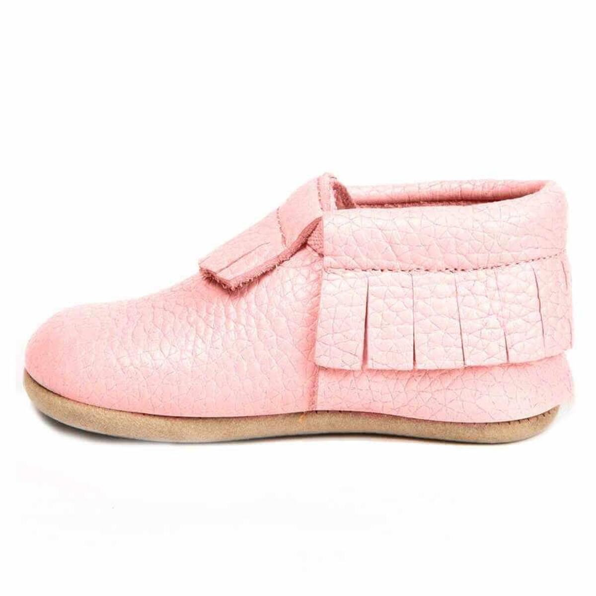 Ella Bonna Bebek Ayakkabısı Hakiki Deri Pembe