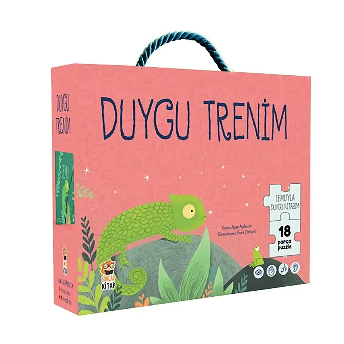 Lemu- Duygu Trenim 18 Parça Puzzle ve Kitap