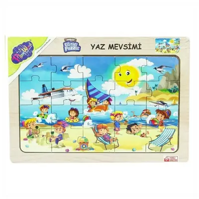 Play Wood Ahşap Tutmalı Puzzle Yaz Mevsimi                                              