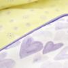 Bibaby Organik Yelek Kapüşonlu Love You Baby Yellow Lavander