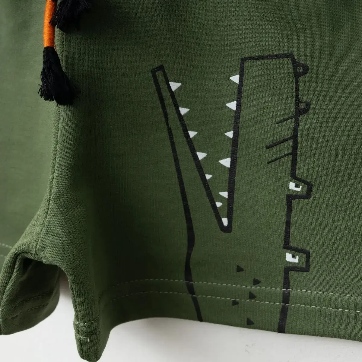 Bebolly Şort Snap Baskılı Haki