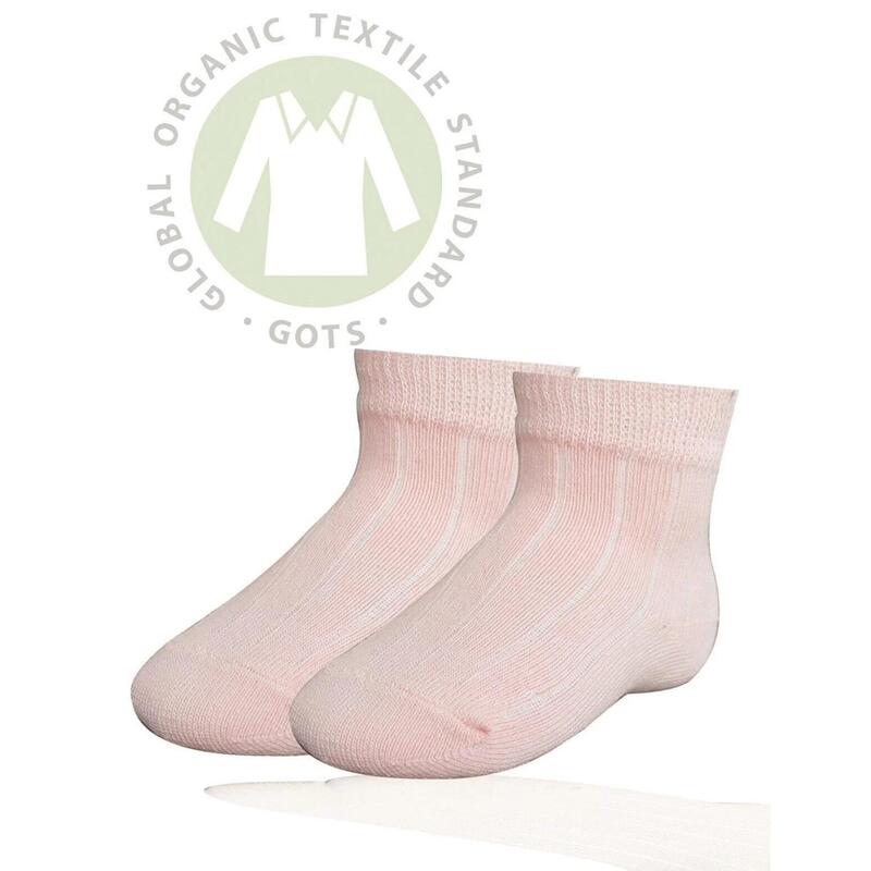 Bibaby Organik Çorap Soket Simple Pembe