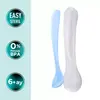 Mamajoo Beslenme Kaşığı&Saklama Kutusu Beyaz/Powder Blue 2li