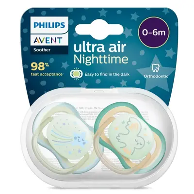 Philips Avent SCF376/18 Ultra Air Gece Emzik 0-6 Ay 2li Erkek