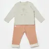 Bibaby Organik 2li Takım Teach Me Kırmızı - Kahverengi - Mint