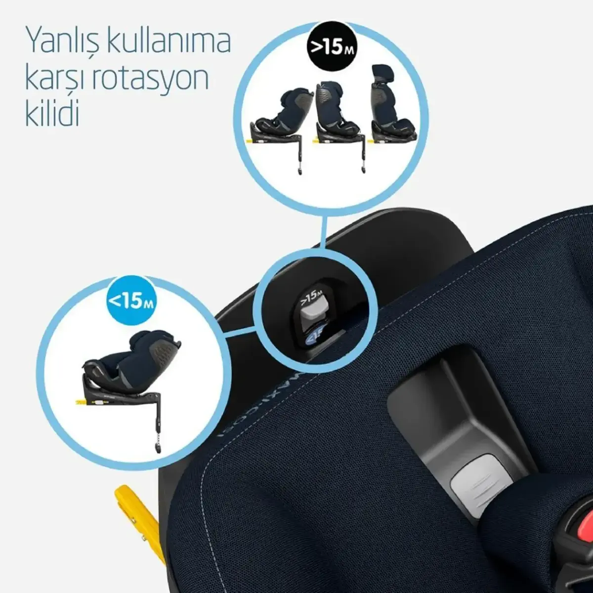 Maxi-Cosi Emerald 360 Pro Slidetech Oto Koltuğu 0-36 Kg Authentic Blue