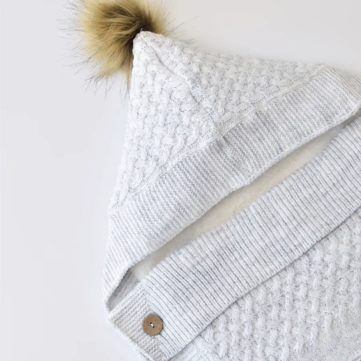 Bibaby Kundak Triko Elegance Gri Melanj