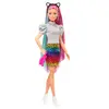 Barbie Leopar Desenli Saçlar Bebeği