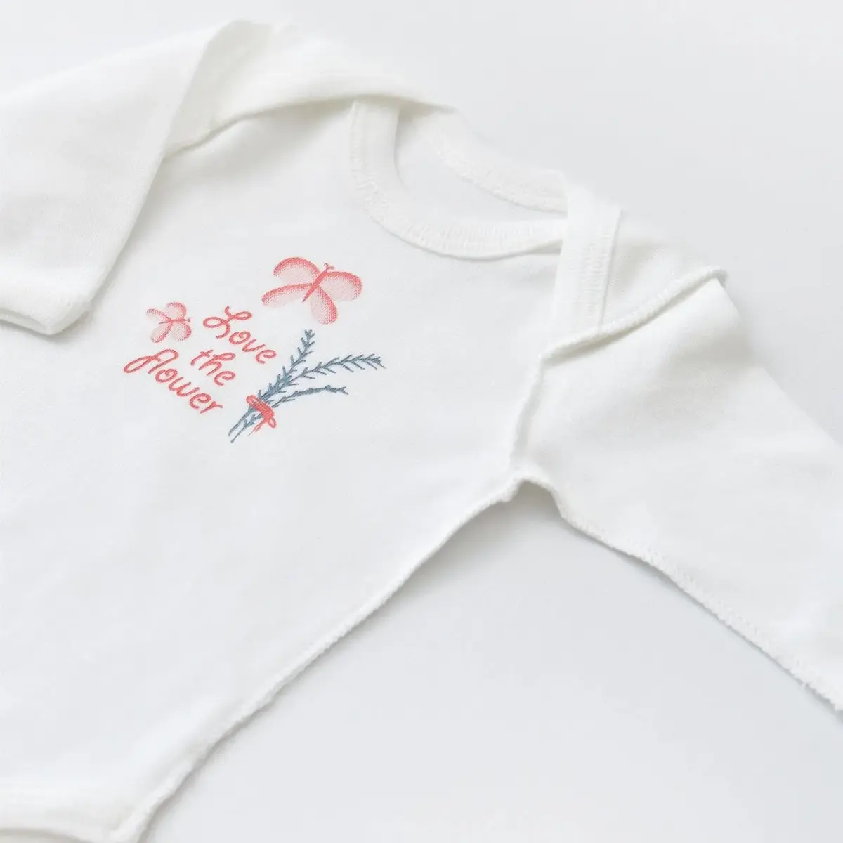 Bibaby Organik Zıbın Takımı Wild Flowers Prematüre Coral