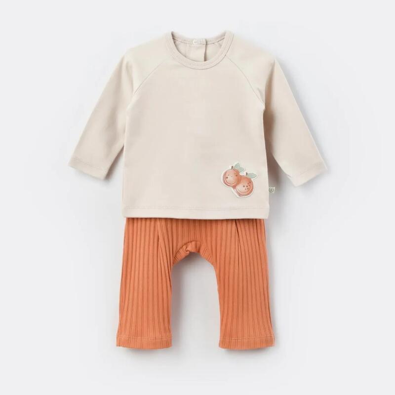 Bibaby Organik 2li Takım Summer Fruit Light Cream - Caramel