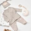 Bibaby Organik Zıbın Takımı Battaniyeli Tüllü Curly Sheep Bej