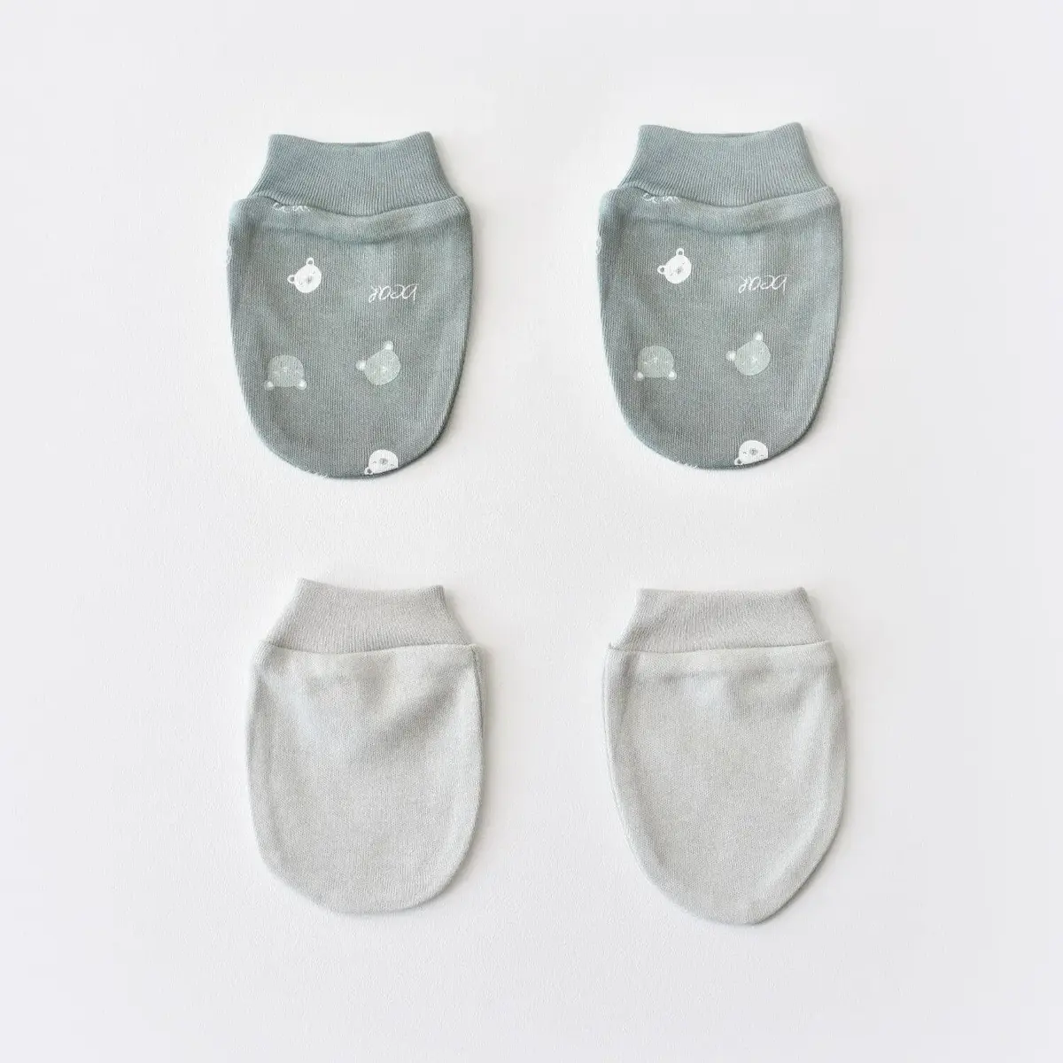 Bibaby Organik Eldiven 2li Hug Me Bear Yeşil Bibaby Organik Eldiven 2li Hug Me Bear Yeşil