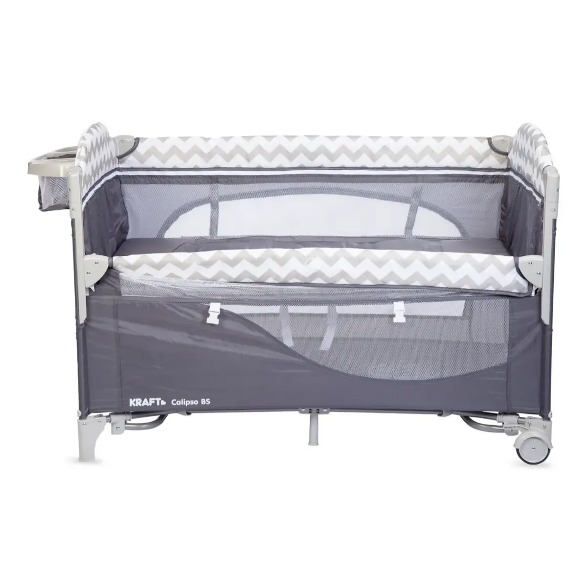 Kraft Calipso Bedside Anne Yanı Oyun Parkı 70x120 cm Zigzag
