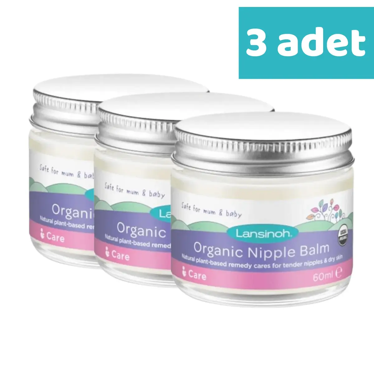 Lansinoh Organik Göğüs Ucu Balmı 60 ml x 3 Adet