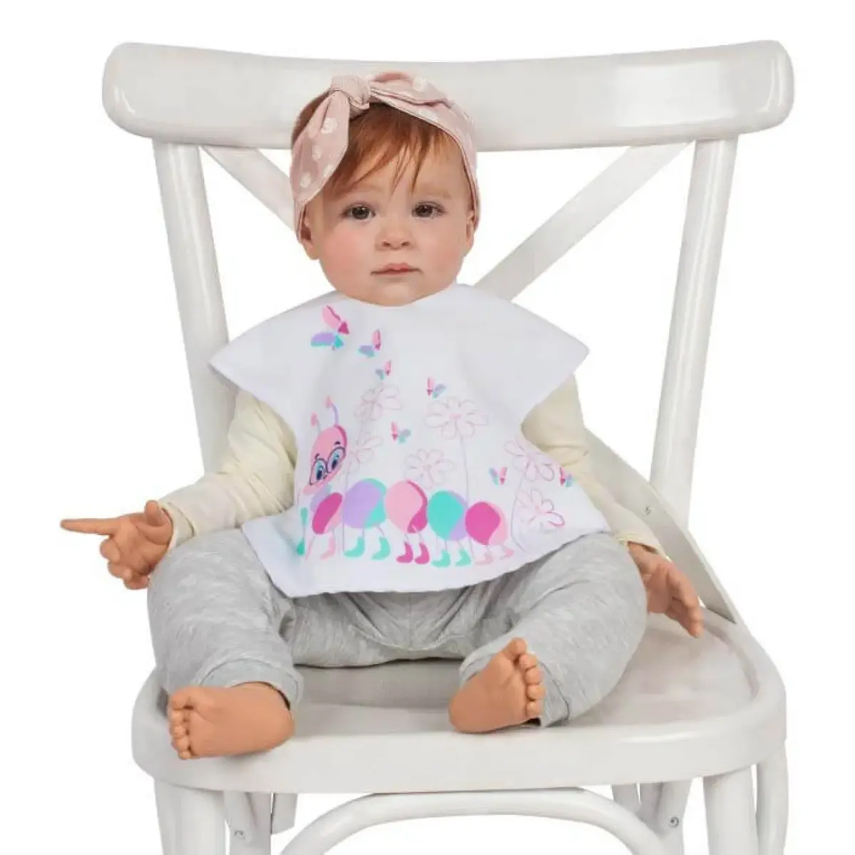 Sevi Bebe Giymeli Mama Önlüğü Tırtıl