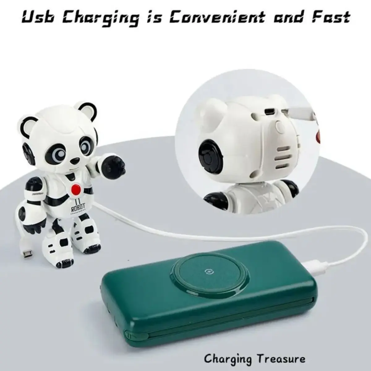 Usb Şarjlı Müzikli Interaktif Panda