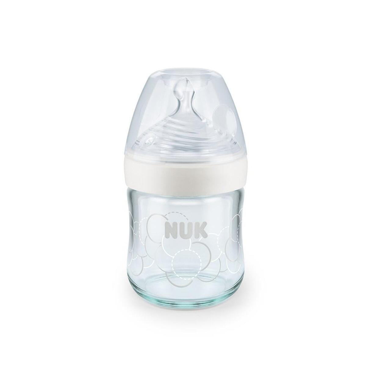 Nuk Silikon Emzikli Nature Sense Cam Biberon 120 ml Mavi