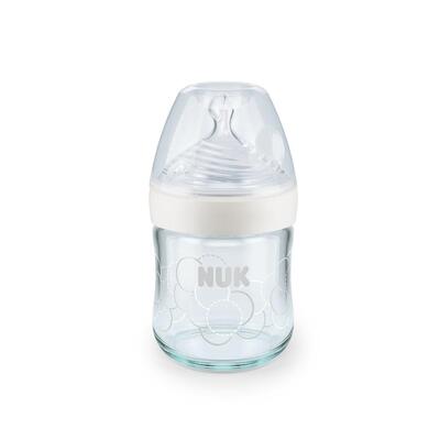 Nuk Silikon Emzikli Nature Sense Cam Biberon 120 ml Mavi