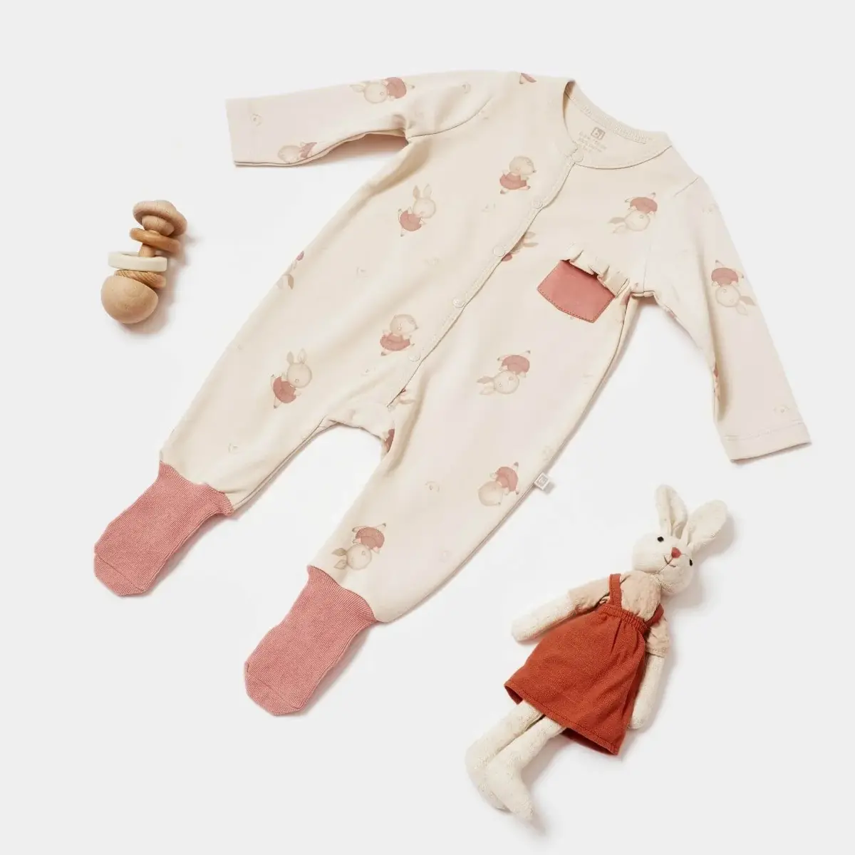 Bibaby Tulum Çoraptolon Ballery Princess Bej - Gül Kurusu