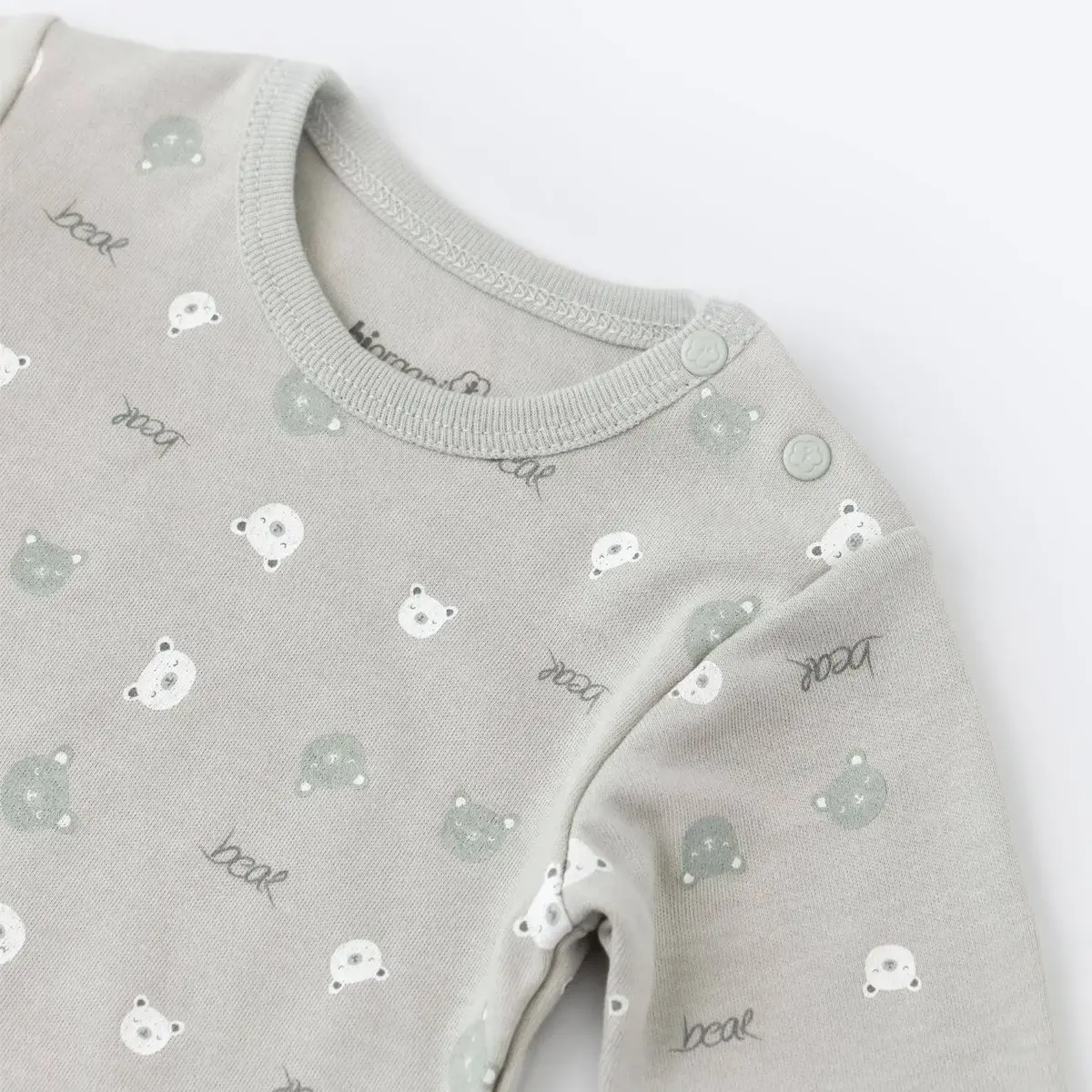 Bibaby Organik Body Hug Me Bear Yeşil