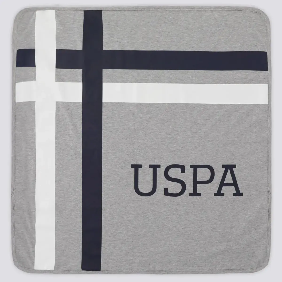 U.S. Polo Battaniye Gri Melanj