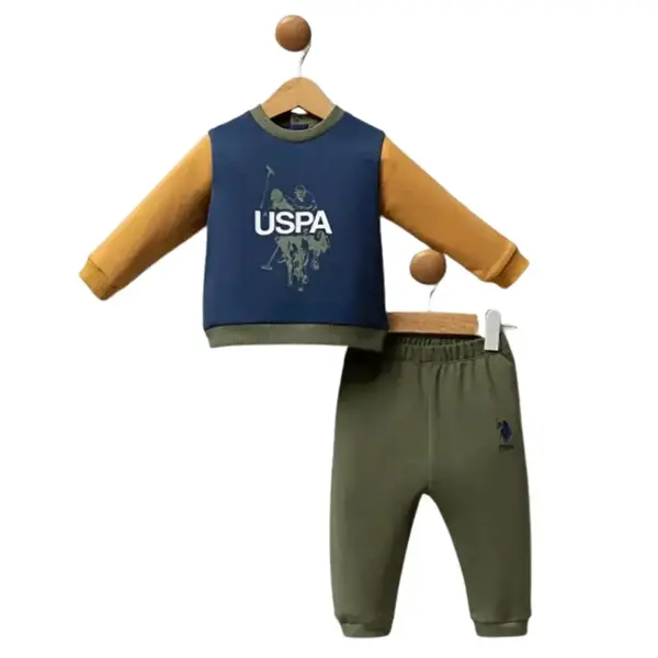 U.S. Polo 2li Takım Koyu İndigo Hardal