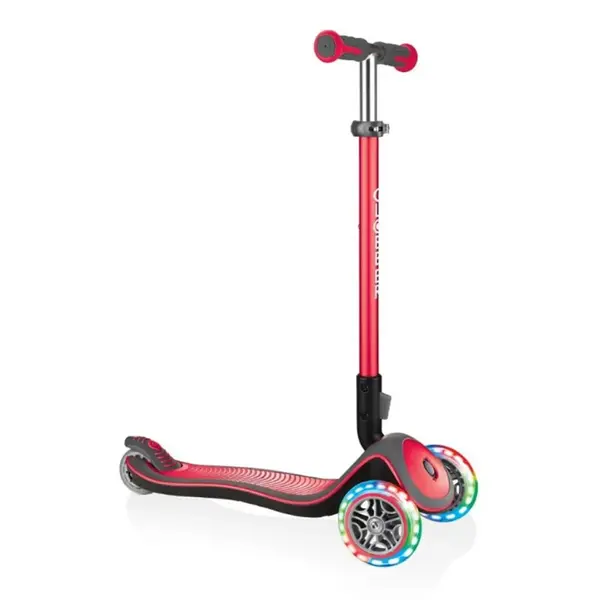 Globber Elite Deluxe Işıklı Scooter Kırmızı