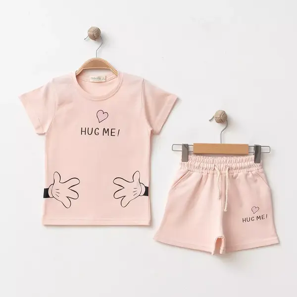 Bebolly 2li Takım Hug Me Baskılı Pudra