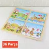 Bu-Bu Ahşap Puzzle Mevsimler 30x30 cm