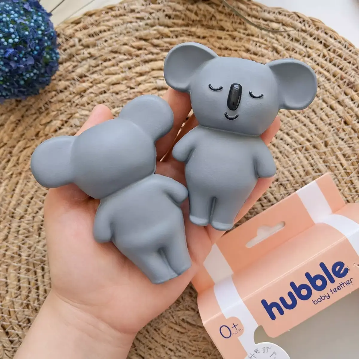 Hubble Doğal Bebek Diş Kaşıyıcı Ve Oyuncağı Koala