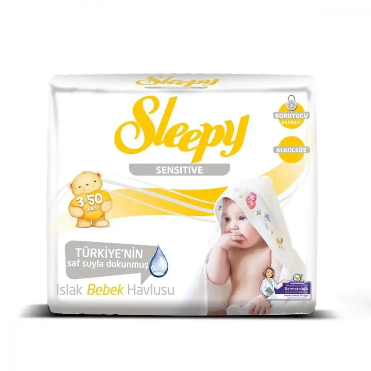 Sleepy Sensitive Islak Mendil 3x50li