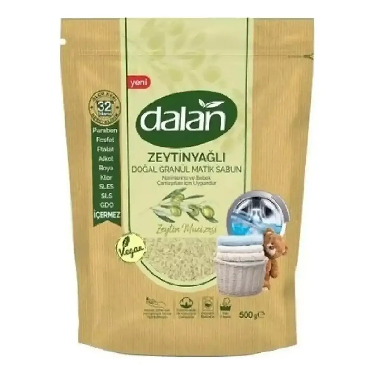 Dalan Doğal Granül Sabun Zeytinyağlı 1000 gr x6 Adet
