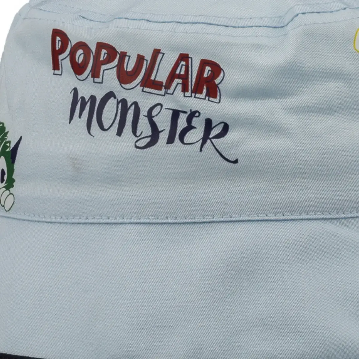 Kitti Şapka Fötr Monster 1-3Yaş Açık Mavi Asortili