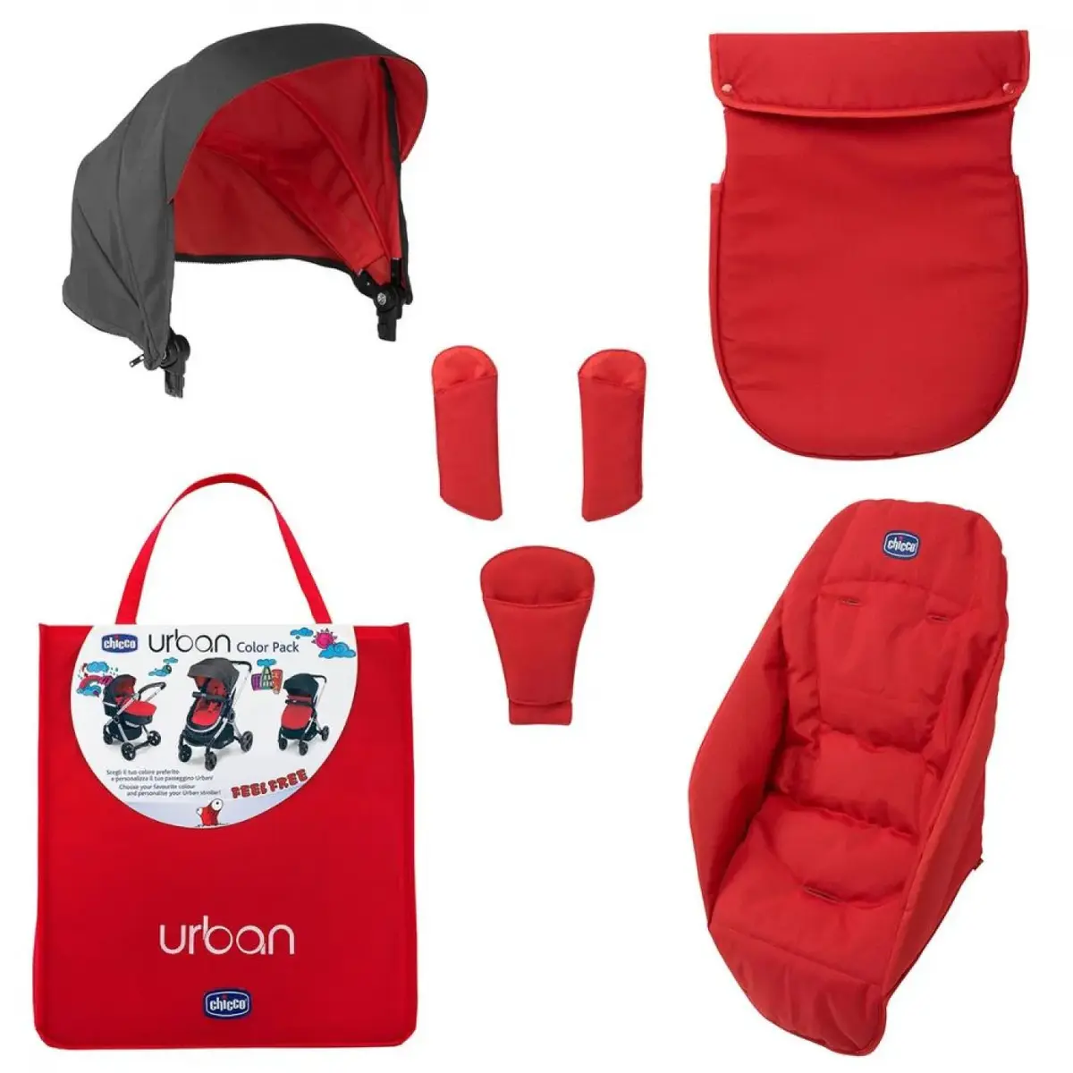Chicco Urban Renk Paketi Red Passion